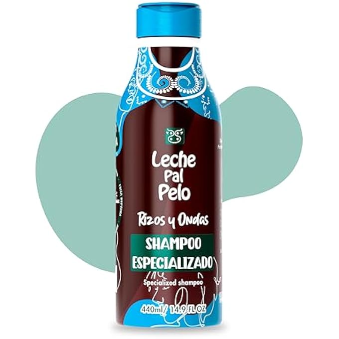 Leche Pal Pelo RIZOS & AFRO FOR DRY AND DAMAGED HAIR SPECIALIZED SHAMPOO CURLS PARA CABELLO SECO Y MALTRATADO CHAMPU ESPECIALIZADO 14.9OZ-440ML - Image 1