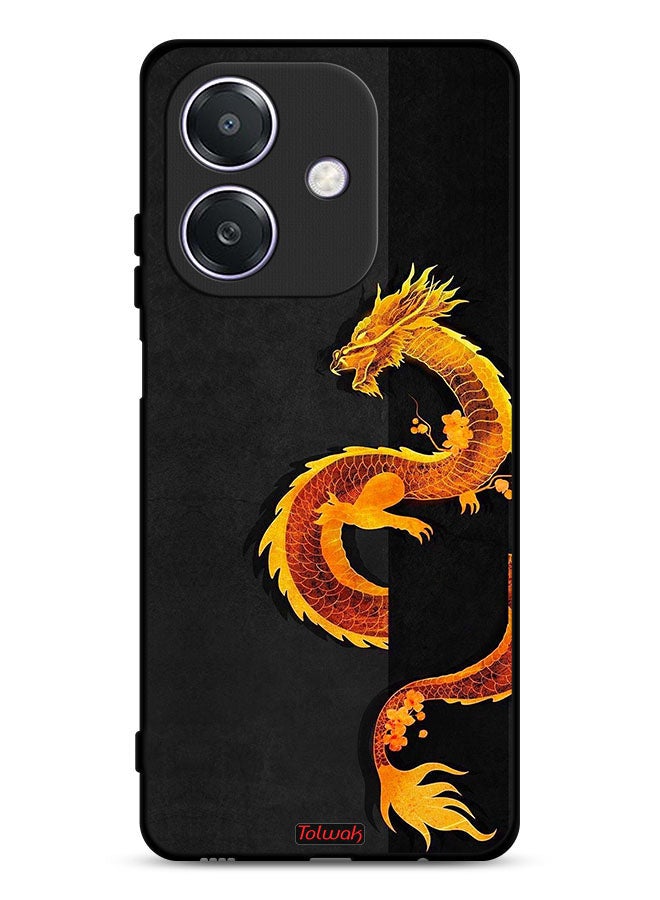 Tolwak Oppo A3 5G Protective Case Cover Dragon Art - Image 1