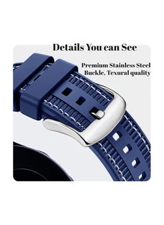 Compatible with Huawei Watch GT4 Replacement Wrist Band, 22mm Replacement Nylon Braided Silicone Composite Watch Strap, Compatible with Huawei Watch GT4/ GT3/ GT3 Pro 46mm blue - pzsku/Z356F8D55163742EBEEEBZ/45/_/1736180948/7835f062-3fa8-4311-a5a3-585dbea50442