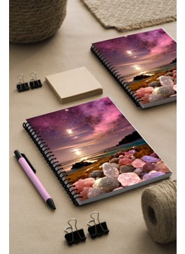 KutuTR Dreams Beach Pattern Wooden Mdf Cover 100 Pages Square 15X21 Vip Modelist Notebook 80GR/M2 K512  - Image 2
