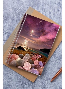 KutuTR Dreams Beach Pattern Wooden Mdf Cover 100 Pages Square 15X21 Vip Modelist Notebook 80GR/M2 K512  - Image 4