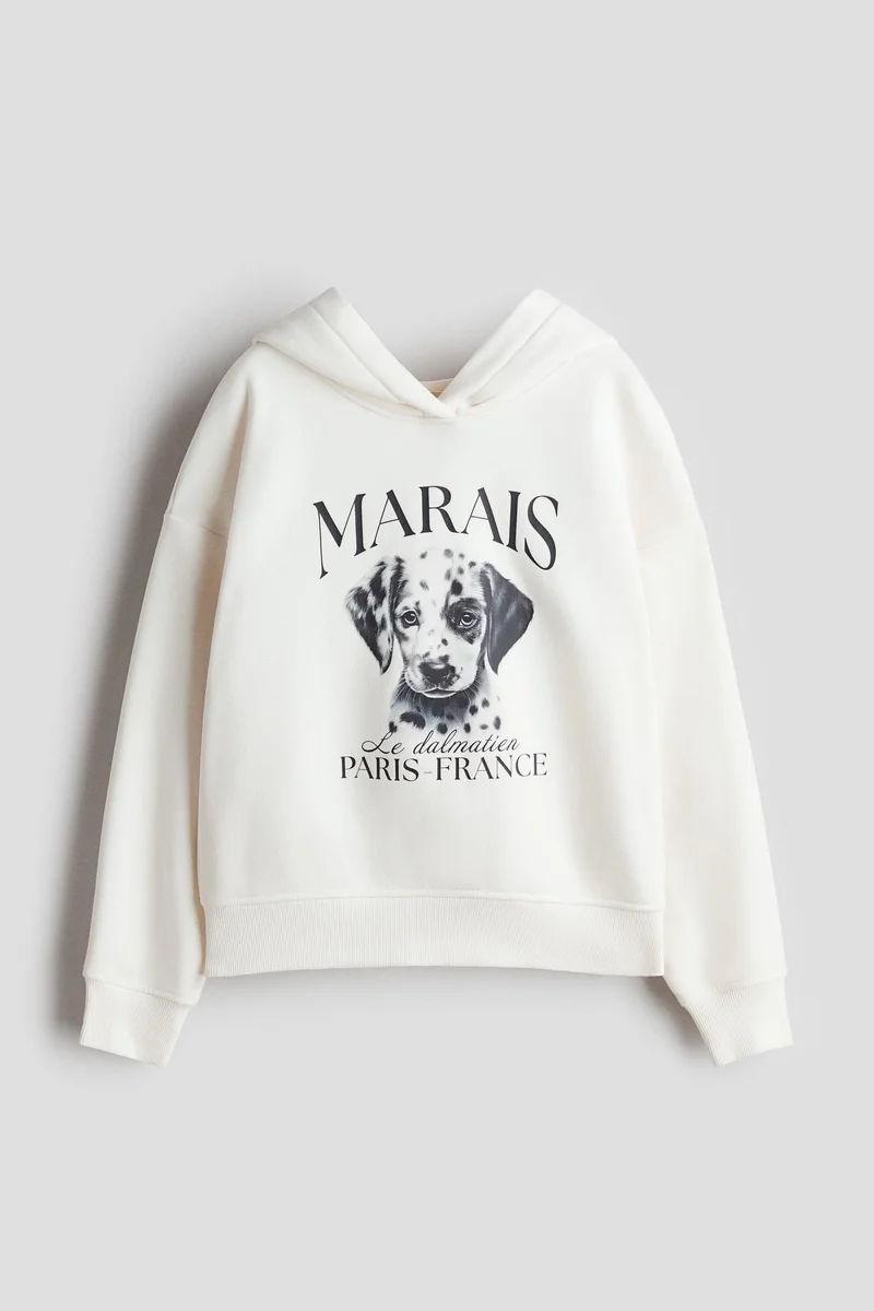 اتش اند ام هودي فضفاض مزخرف