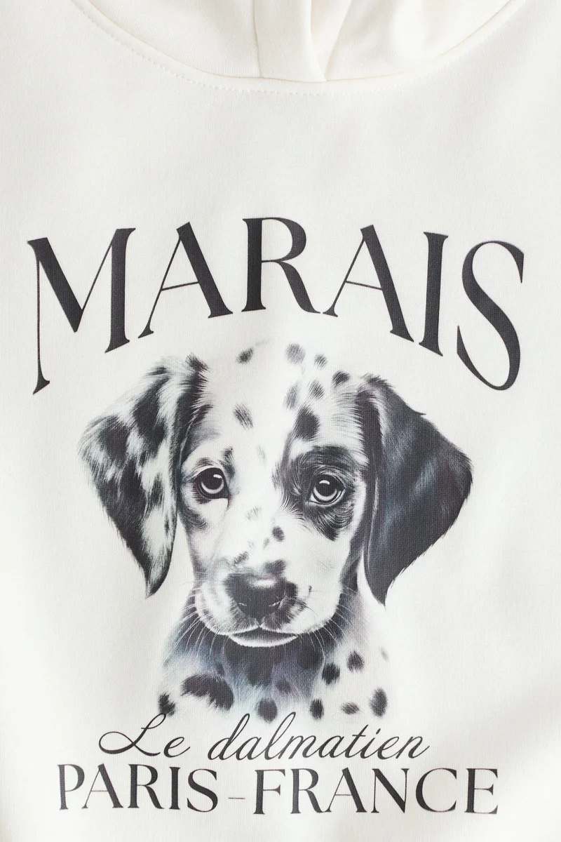 اتش اند ام هودي فضفاض مزخرف