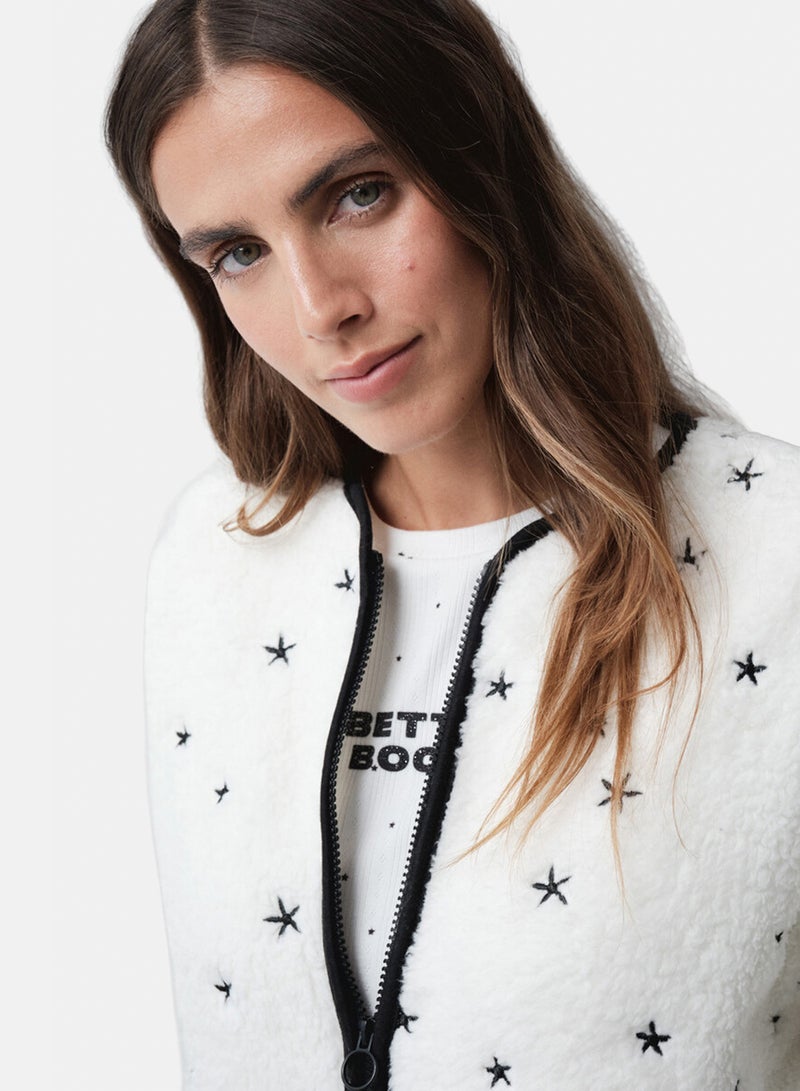 women'secret Short robe with embroidered stars - Image 3