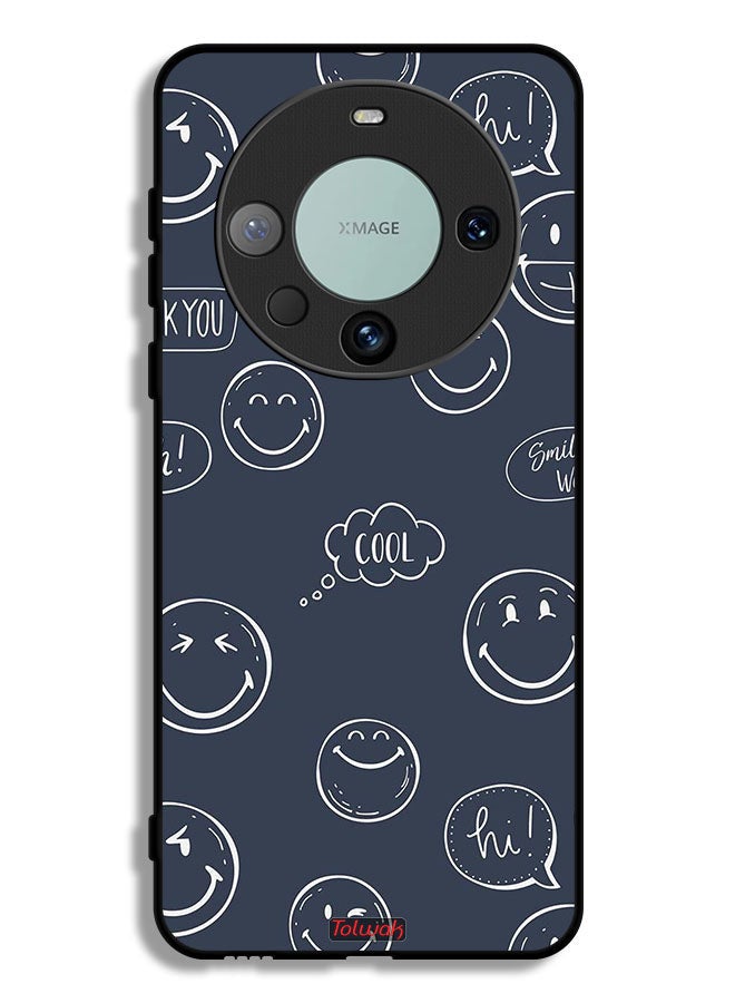 Tolwak Huawei Mate 60 Pro Protective Case Cover Cool Faces Tags - Image 1