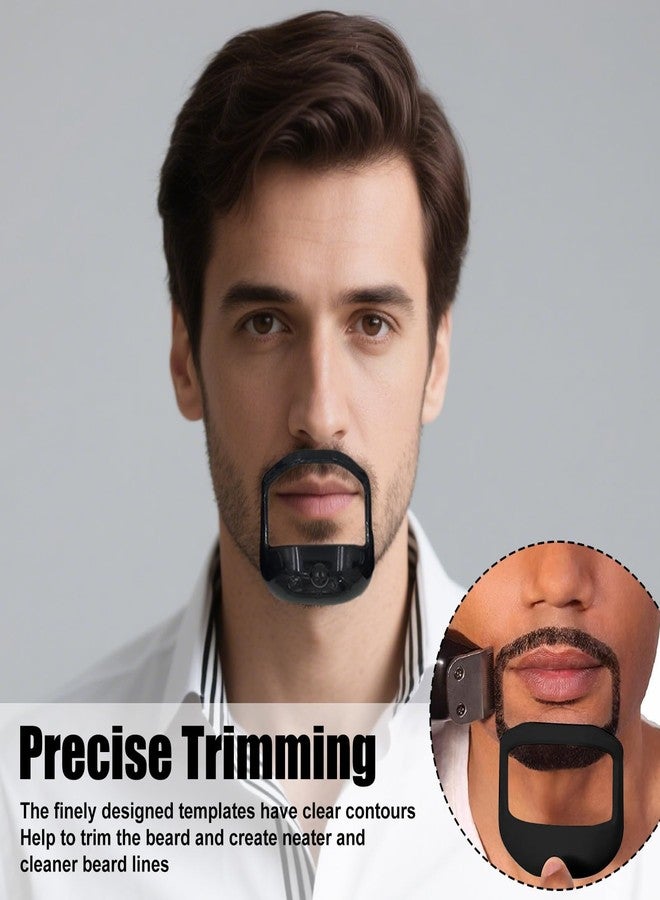 TARINI 5Pcs Goatee Beard Shaper, Beard Shaper Tool, Men Beard Shaper Templates - Goatee Styling Tools, DIY Trimming Guides for Beard Grooming Kit - Image 4