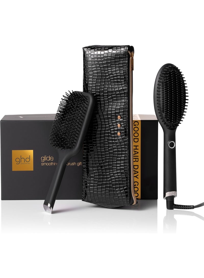 مجموعة هدايا احتفالية من جي إتش دي غلايد هوت براش باللون الأسود | مجموعة عيد الميلاد - Image 1