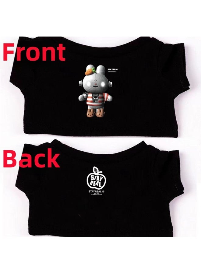 10cm152040cm Doll Clothes May Day A Xin With Cotton Doll Doll Doll Should Aid T-shirt Now-Specifications:10cm-Color:Black Same Style Mechanical Rabbit T-shirt - Image 1