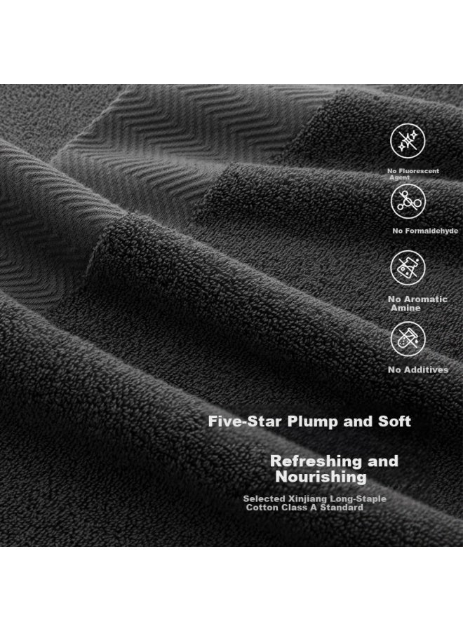 Sanli 7a Antibacterial Thickened Towel 100% Cotton Class A Men's Face Washing Water Absorbing Large Towel Light Grey - Image 2