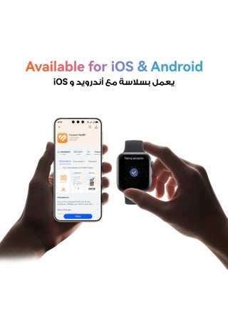ساعة ذكية WATCH FIT 5، شاشة FullView بحجم 43 مم، متوافقة مع iOS و Android، تصل إلى 10 أيام من عمر البطارية، مراقب النوم والصحة، مراقب معدل ضربات القلب، SpO2، GPS، تمارين صغيرة - view 4