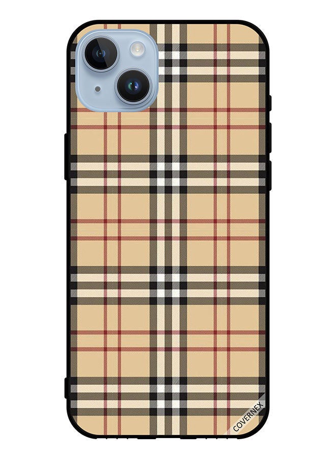 Covernex Protective Case Cover For Apple iPhone 14 Plus Strips On Cloth Pattern - Image 1