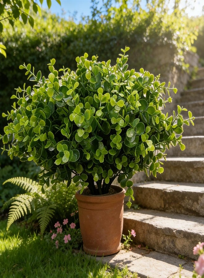 Dronside 12 Bundles Artificial Greenery Stems Fake Plastic Plants Greenery Branches Fake Flowers for Outdoor Indoor Garden Home Hanging Baskets Window Boxes Decor Spring Easter Farmhouse Decoration - Image 5