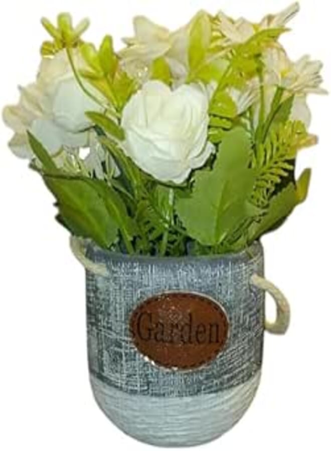 Generic Luxury Decoration Elegant Artificial Plant - White and Beige