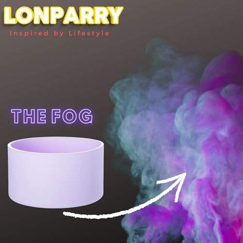 LONPARRY 2-Pack Stanley Cup Silicone Boot for Stanley Tumbler IceFlow 40oz Rubber Bottom Sleeve Protector for Stanley Owala Hydro Flask Tumbler 40oz Car Travel Cup Bottle Bottom (Fog+Clear Purple) - Image 2