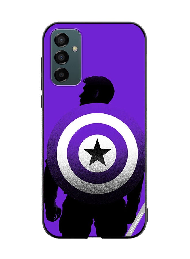 VR CREATIVE Protective Case Cover For Samsung Galaxy M23 Purple Captain America Design Multicolour - Image 1