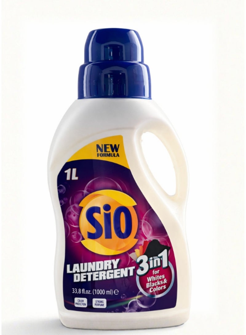 SIO Laundry Detergent 3in1 – 1L | Deep Clean, Stain Removal & Long-Lasting Freshness - Image 1