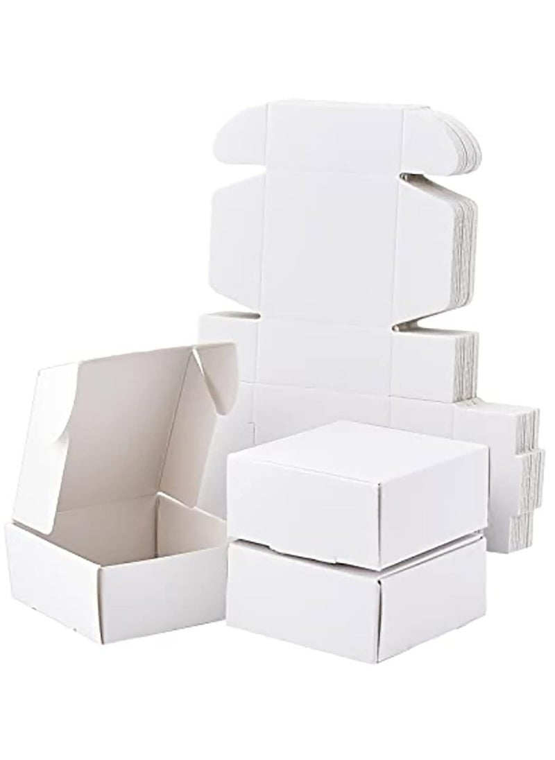 Oasisgalore 50 Pcs Durable Kraft Paper Gift Boxes Suitable for Various Small Gift Items(Size:8.5x8.5x3.5cm)  - Image 1