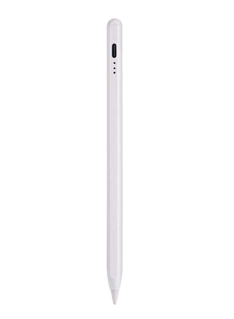قلم القلم الرقمي النشط ، قلم الايباد مع الشحن السريع ورفض النخيل ، الميل ، المغناطيسي لـ Apple iPad 2018 وما بعد أبيض - Image 1