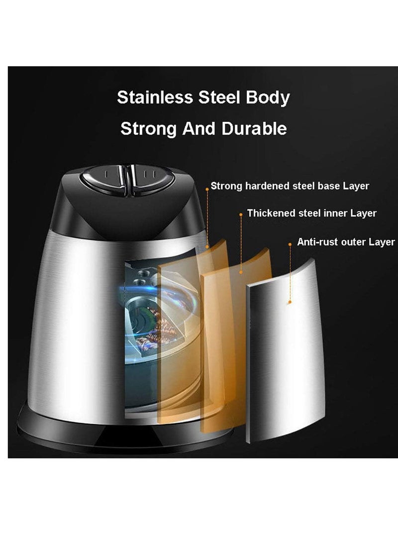 Microplus 2 Speed Stainless Steel 2 Litre Meat Grinder/Chopper/Food Processor/Mincer 300W Silver/Black PS-4666 - Image 3