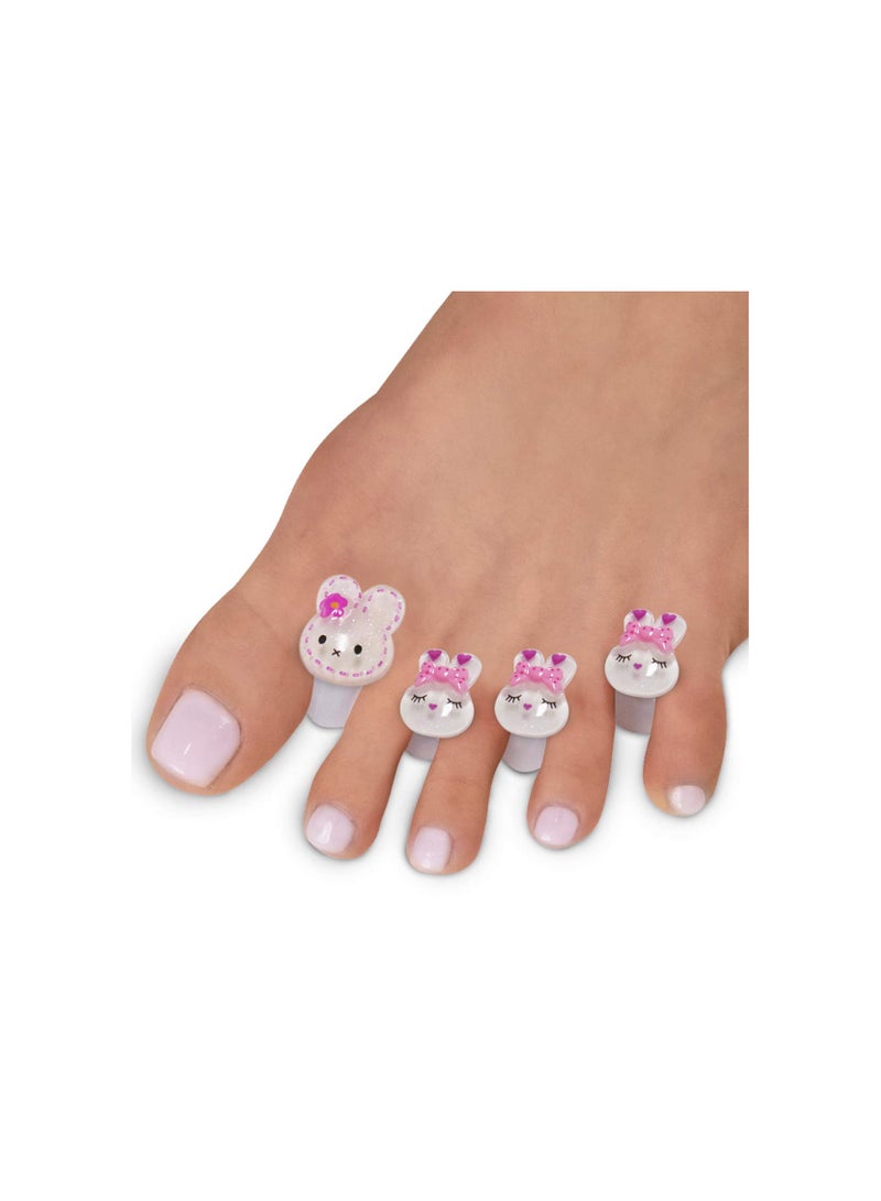 Altheqa 8 PCS Toe Separators Set (Rabbits) for Nail Polish Pedicure Spacers, Spreaders Stretchers, Polish Guards - Toe Spacers for Feet - Image 1