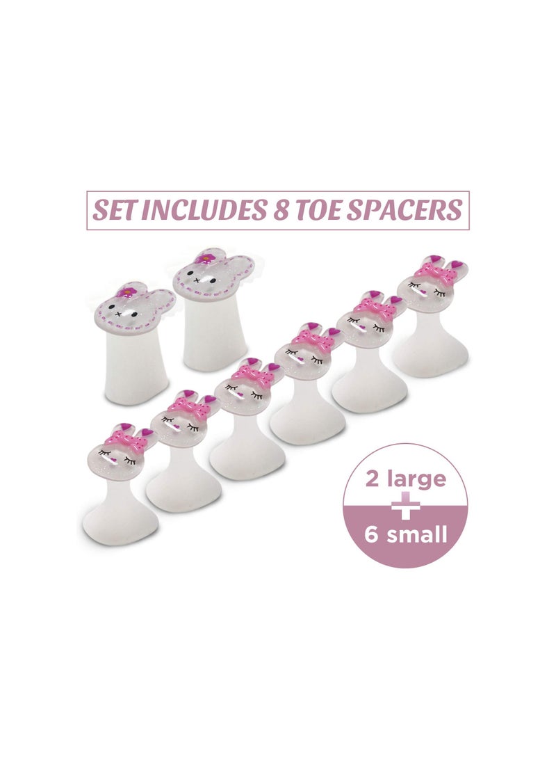 Altheqa 8 PCS Toe Separators Set (Rabbits) for Nail Polish Pedicure Spacers, Spreaders Stretchers, Polish Guards - Toe Spacers for Feet - Image 2