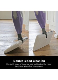 Shark Shark S3501 Steam Pocket Mop Hard Floor Cleaner, With Rectangle Head and 2 Washable Pads, Easy Maneuvering, Quick Drying, Soft-Grip Handle and Powerful Steam, Purple  - Image 5