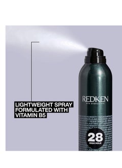 REDKEN Redken Control Hairspray 28 | High-Hold Hair Spray for Women | Flake-Free, Quick-Dry Finish | Long-Lasting Frizz Protection | Humidity Resistance | 24 Hour Style Control | For All Hair Types  - Image 4