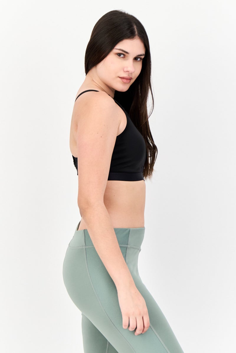 Adidas Women Sportswear Fit Sleeveless Training Sports Bra, Black - Image 2