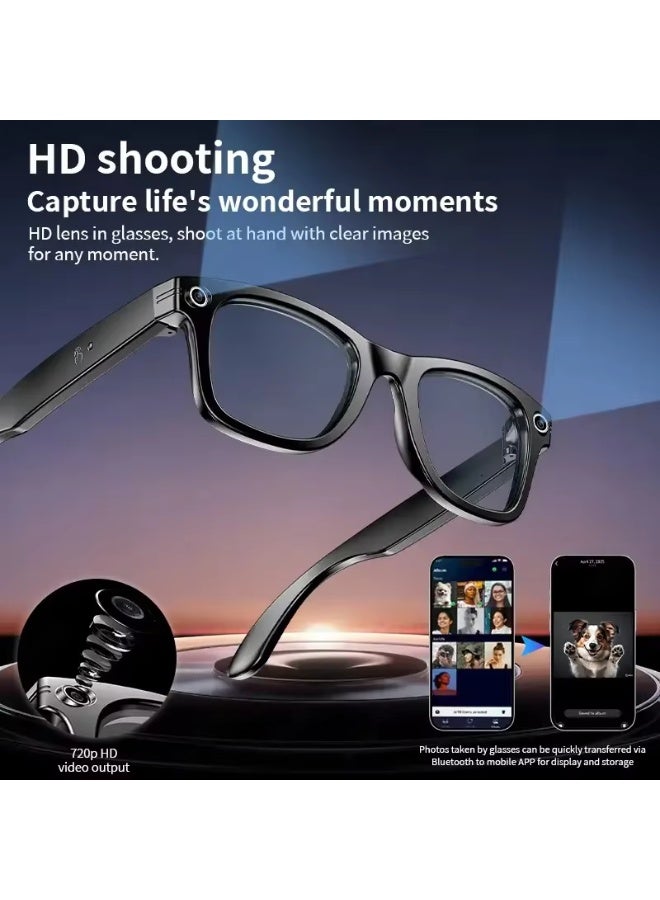 AI Smart Glasses with 8MP Camera Video Recording 100+ Languages Translation Sunglasses Bluetooth Call Music Play Men Women - Image 5