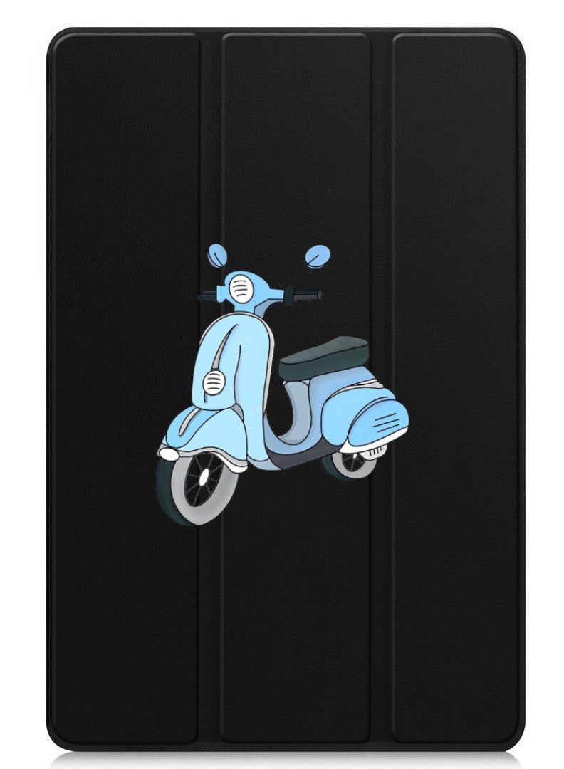 Theodor Protective Flip Case For Huawei MatePad SE 11 (2024) With Trifold Stand Auto Wake Sleep Shockproof Cover Vespa - Image 1