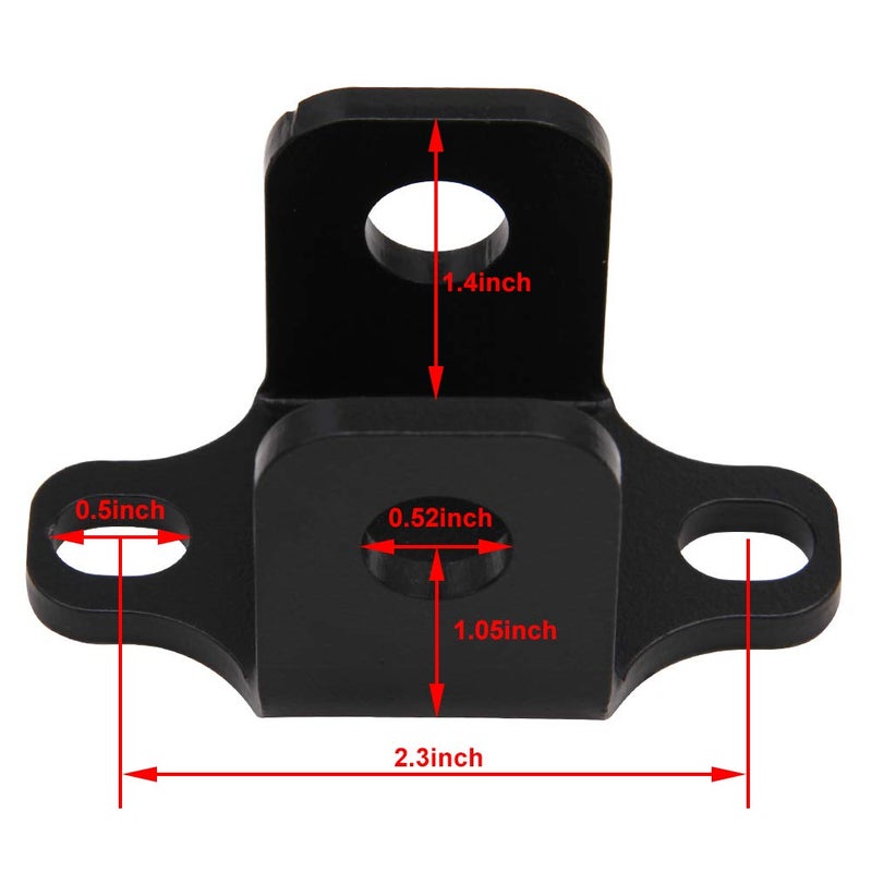 NIXFACE NIXFACE Front Lower Mount Shock Bar Pin Eliminator Fit Jeep Wrangler TJ,Cherokee XJ，Comanche MJ ，Unlimited LJ 4WD  - Image 2