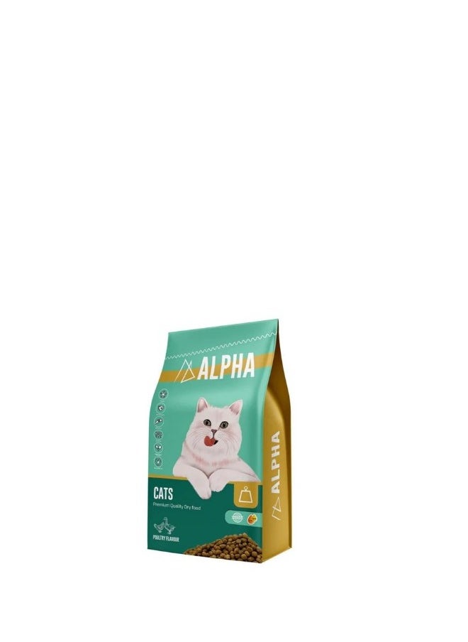 Alpha - Dry Cat Food Poultry Flavor 10kg - Image 1