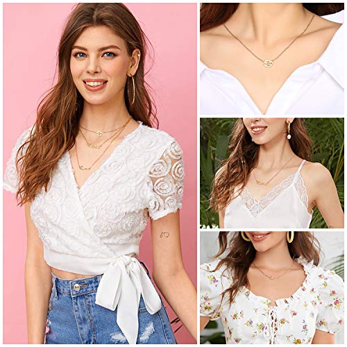 PANTIDE 3Pcs Cancer Zodiac Layer Necklaces for Women Retro 14K Gold Plated 12 Constellation Pendant Letter Necklaces Exquisite Letter Horoscope Old English Zodiac Sign Necklace Jewelry Birthday Gift - Image 4
