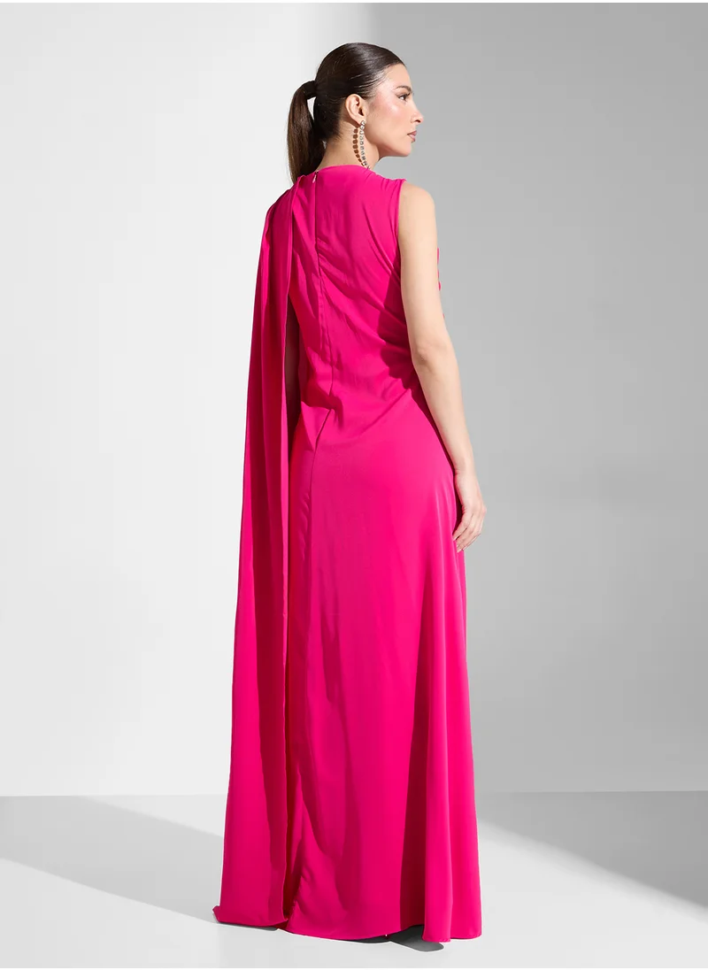 Iyra Draped Maxi Dress