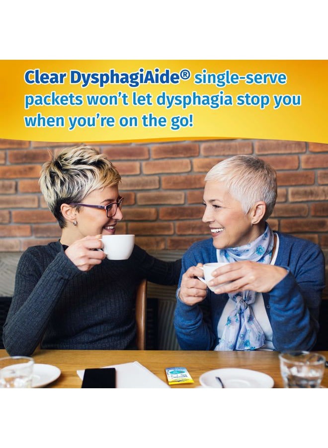 DYSPHAGIAIDE CLEAR DysphagiAide® Instant Beverage and Food Thickener, Box of 24 Single Serve Packets Level 1- Slightly Thick (Thin Nectar) - Image 4