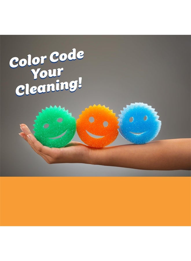 HOMESTAR 3 Pcs Color Sponge, Scratch-Free Multipurpose Dish Sponge, BPA Free, Made with Polymer Foam, Stain and Odor Resistant - Image 2