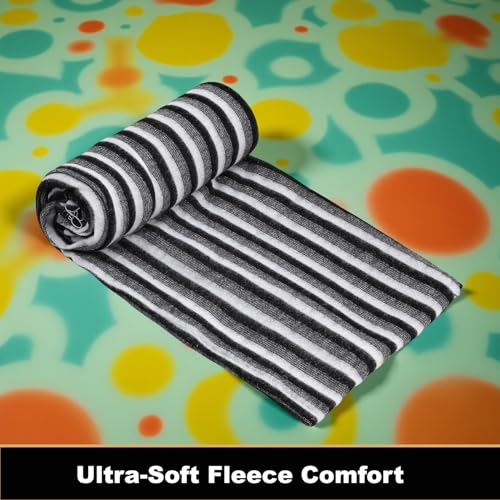 STARNSTYLE 300 TC All Season Light Weight Striped Polar Fleece Single Bed Donation Blanket (152 x 230 cm Pack of 1 - Image 3