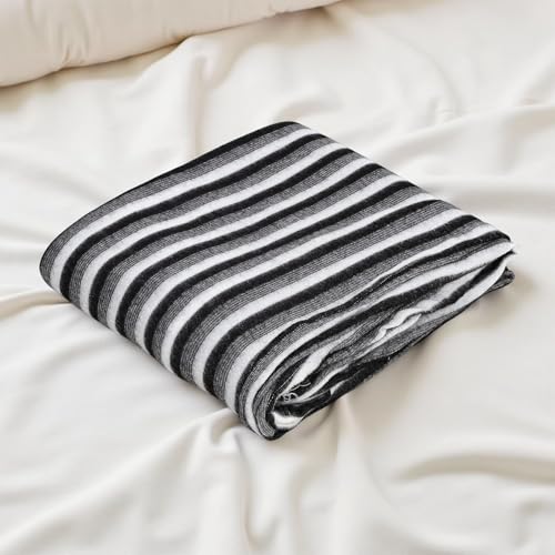 STARNSTYLE 300 TC All Season Light Weight Striped Polar Fleece Single Bed Donation Blanket (152 x 230 cm Pack of 1 - Image 5