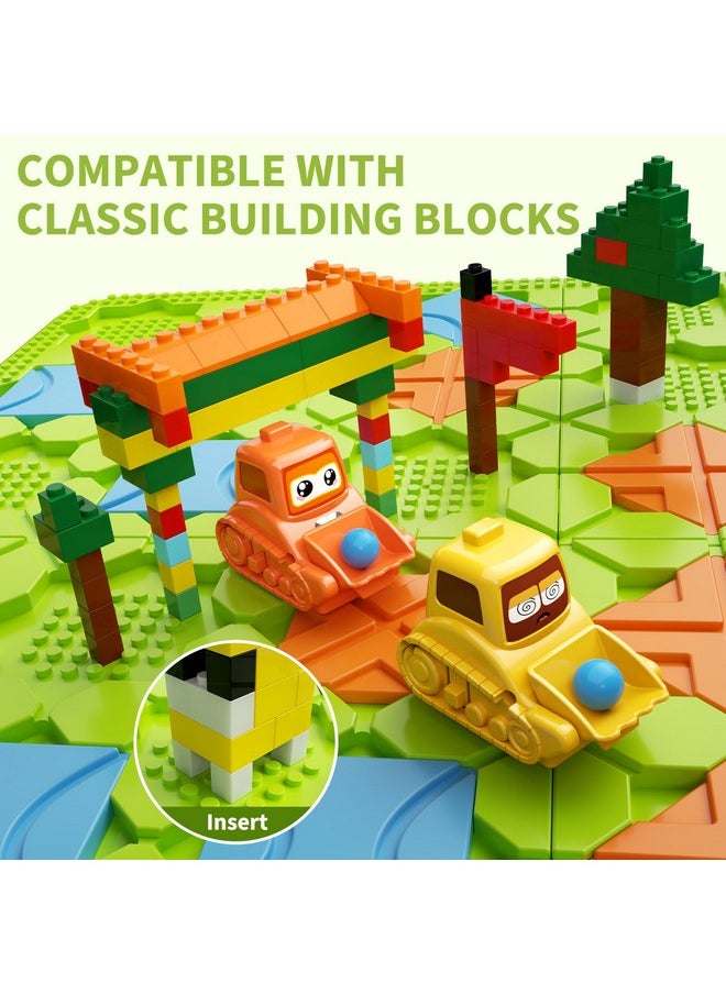 burgkidz - Logical Road Builder Puzzle Games, Stem Family Big Board Maze Game, Educational Smart Brain Teasers Puzzles Toys, Preschool Learning Early Montessori Birthday Gifts For Kids Boys Girls Age 4 5 6 7 8 - Image 1