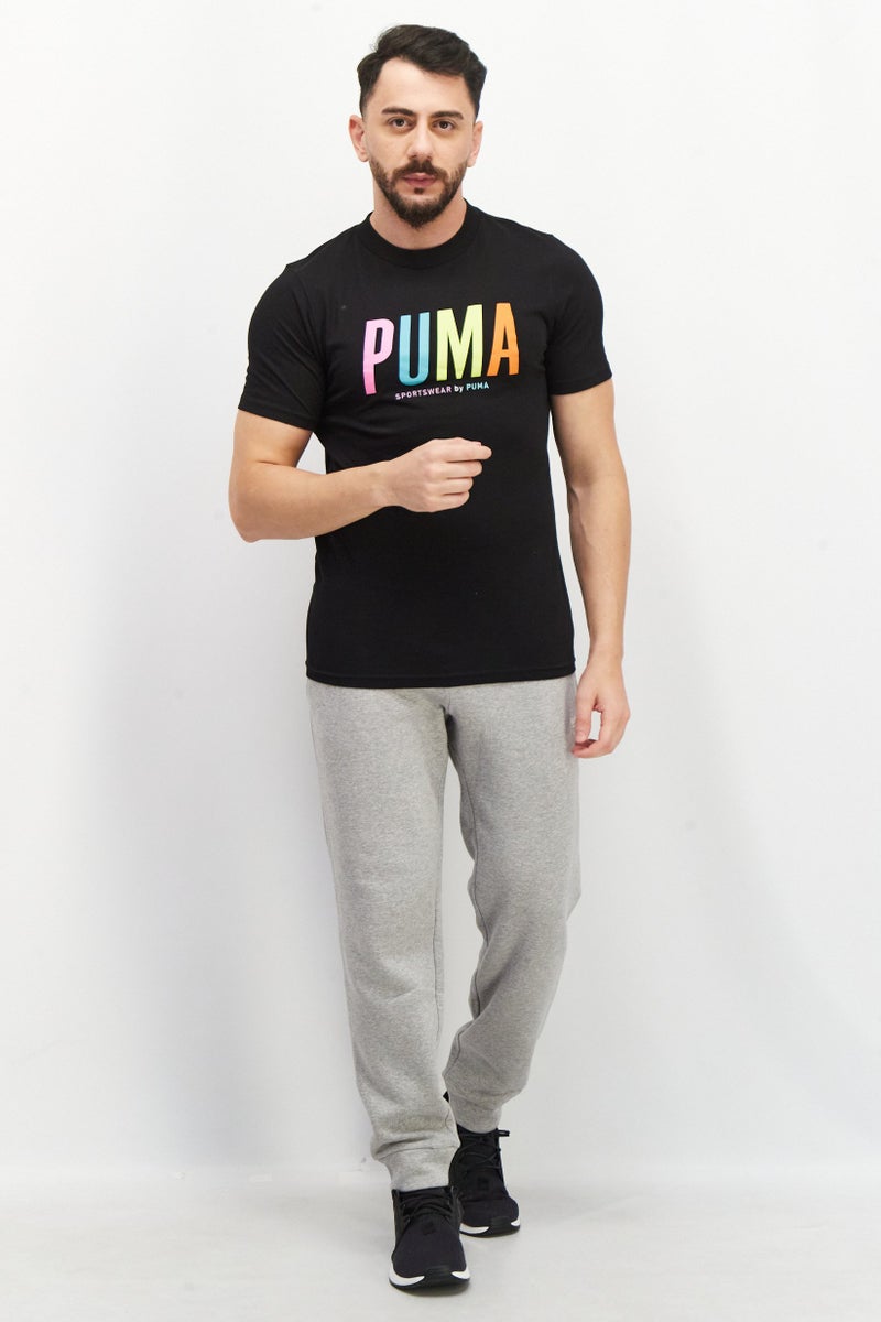 PUMA تي شيرت تدريب قصير الأكمام للرجال، مجموعة سوداء - Image 3