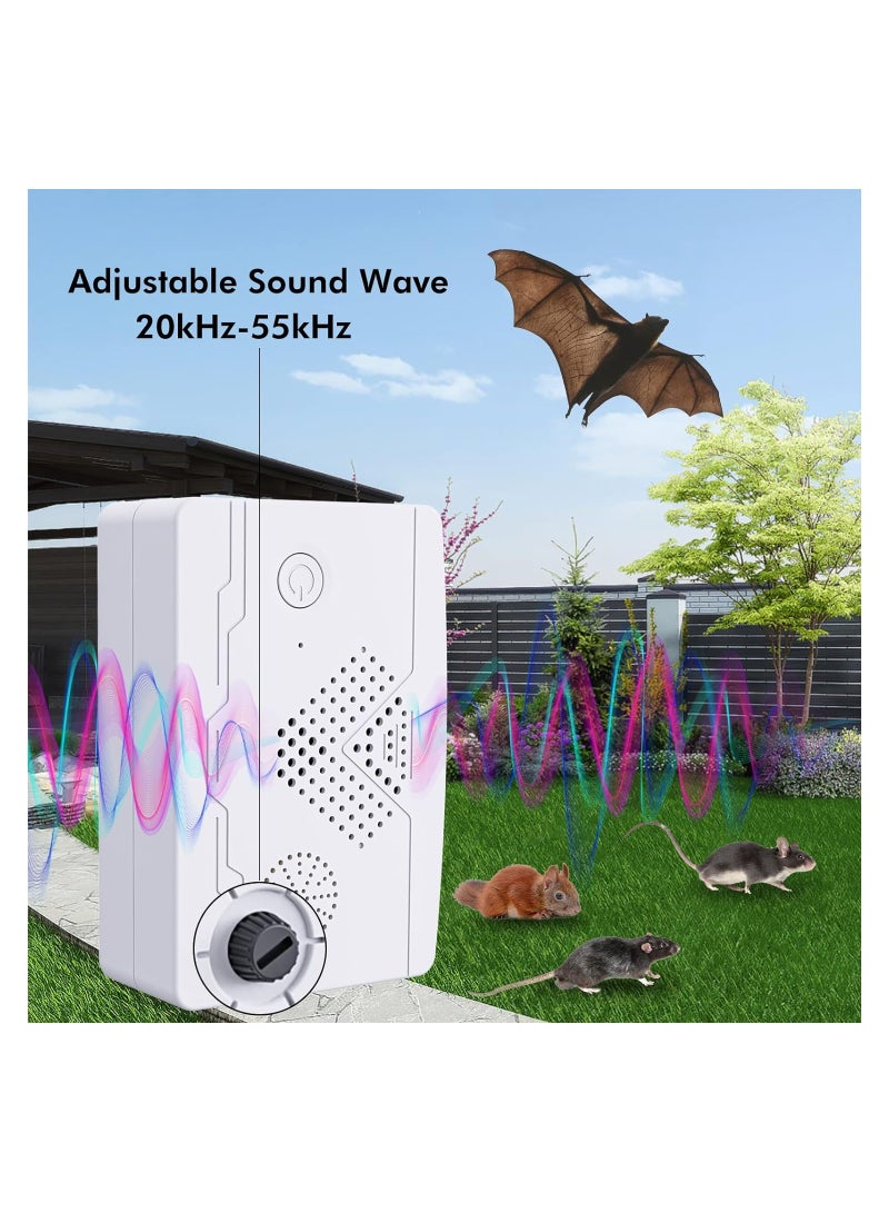 KASTWAVE Ultrasonic Pest Repeller, Ultrasonic Bat Mouse Reject Repelling System, Outdoor/Indoor Electronic Pest Repellent, Keep Bat and Pest Flee Away, Get Rid of Rat Bat Mouse Squirrel Bug - Image 5