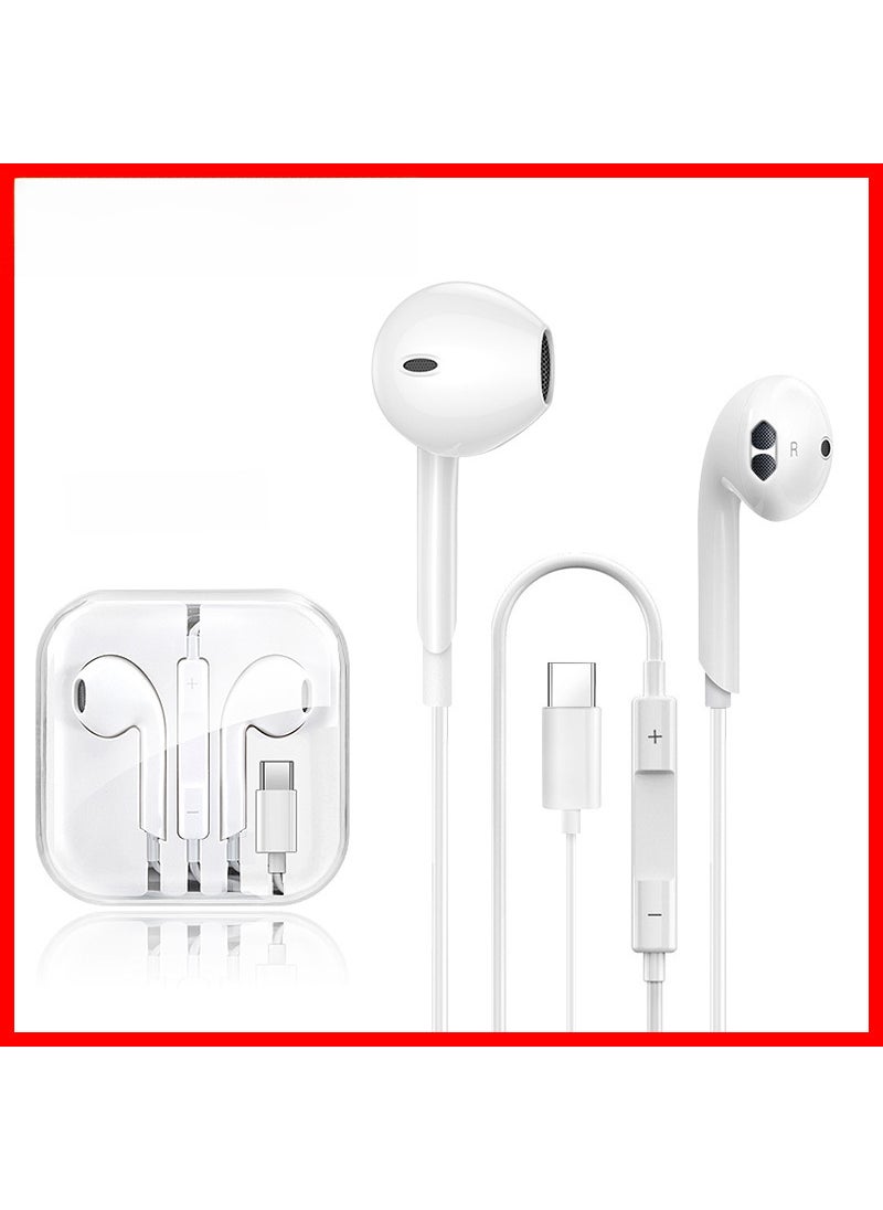 Generic - 3.5mm In-Ear Wired Headphones for Apple Huawei Android 6UK18 earphone crystal boxed Type-C interface - Image 1