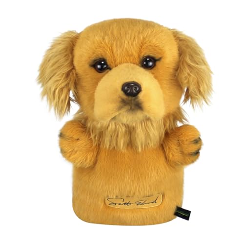 Scott Edward Golden Retriever Golf Club Cover Fit Well for Driver Wood Golf Club, Funny Cute Animal Design Soft Functional Golf Headcover Stylish Protection for Your Clubs for Men and Women - Image 4