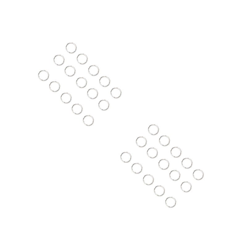 400 pcs 9x6mm Bag Buckle Stainless Steel Key Chain Jewelry DIY Split Circle - Image 1