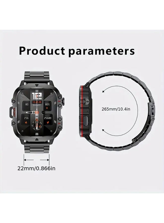 Brand New, Durable Smart Watch for Men with Wireless Calling, Waterproof Rating, Fitness Tracking, AI Voice Assistance, And Over 100 Outdoor Sports Modes. - Image 5