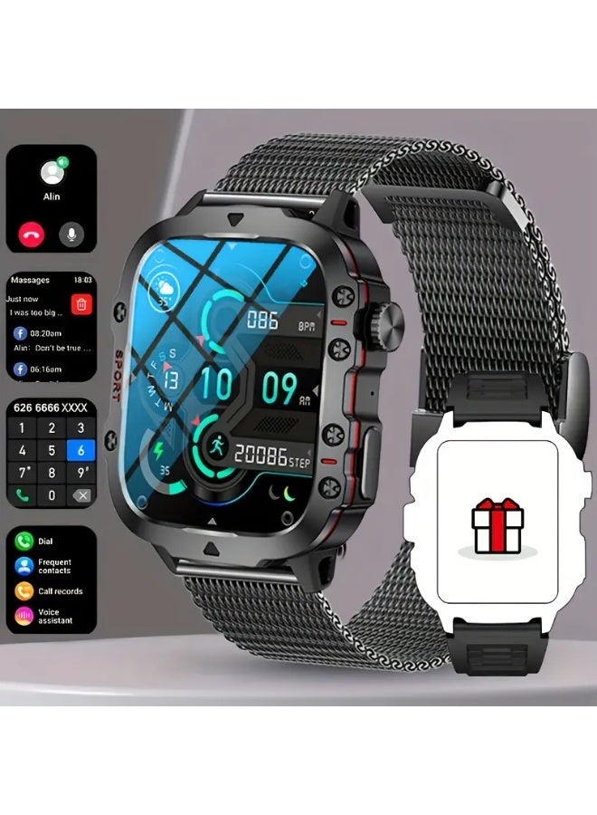 Brand New, Durable Smart Watch for Men with Wireless Calling, Waterproof Rating, Fitness Tracking, AI Voice Assistance, And Over 100 Outdoor Sports Modes. - Image 4
