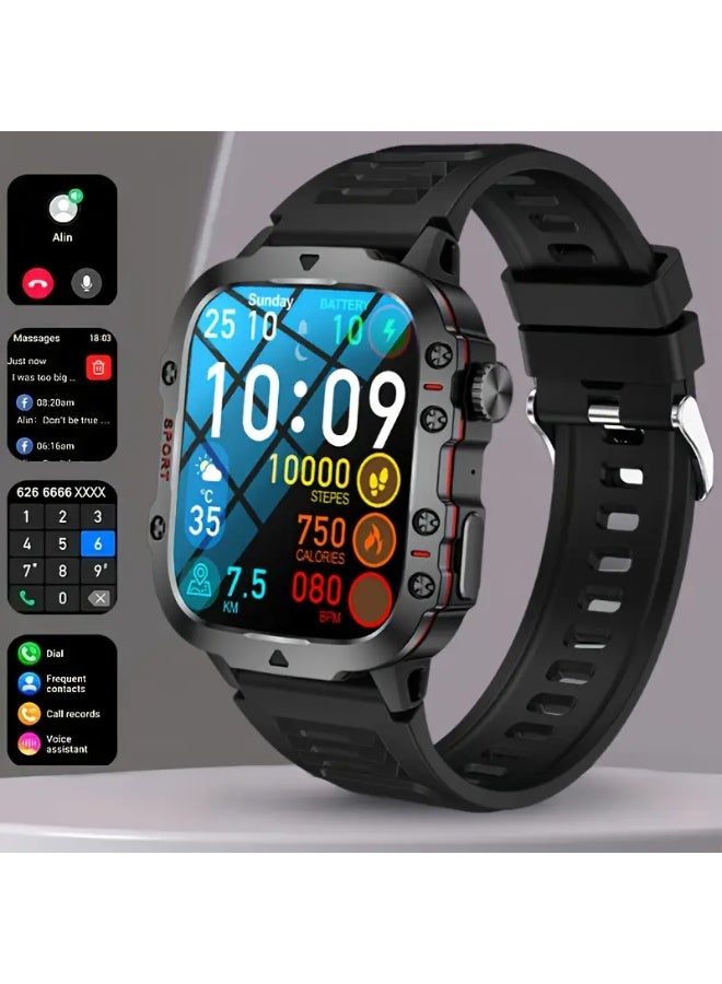 Brand New, Durable Smart Watch for Men with Wireless Calling, Waterproof Rating, Fitness Tracking, AI Voice Assistance, And Over 100 Outdoor Sports Modes. - Image 3