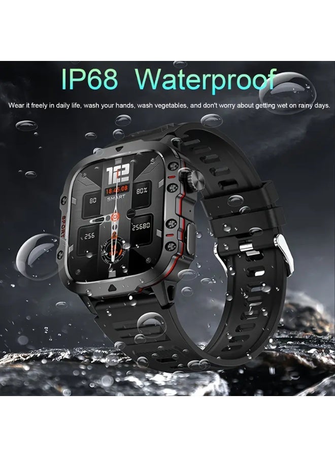 Brand New, Durable Smart Watch for Men with Wireless Calling, Waterproof Rating, Fitness Tracking, AI Voice Assistance, And Over 100 Outdoor Sports Modes. - Image 2