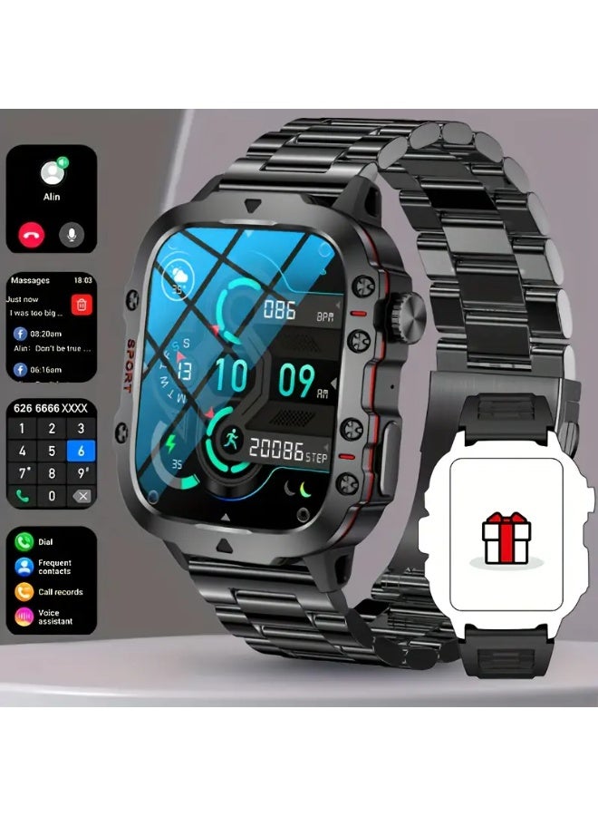 Brand New, Durable Smart Watch for Men with Wireless Calling, Waterproof Rating, Fitness Tracking, AI Voice Assistance, And Over 100 Outdoor Sports Modes. - Image 1