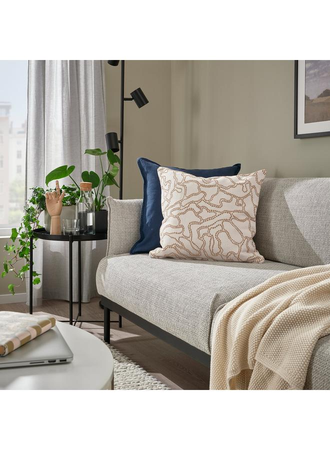 erorex Cushion cover, off-white/yellow-beige, 50x50 cm - Image 2